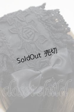 画像4: BABY,THE STARS SHINE BRIGHT / ローズレースリボンヘッドドレス  黒 I-25-11-07-104-BA-AC-SA-ZI