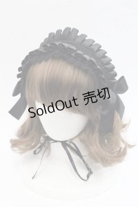 LOLITAその他(お買取対象外) / クロスリボンプリーツヘッドドレス  黒 I-25-11-07-105-LO-AC-SA-ZI