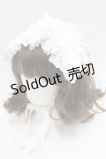 ATELIER PIERROT / 編み上げリボンヘッドドレス  白 I-25-11-07-106-EL-AC-SA-ZI