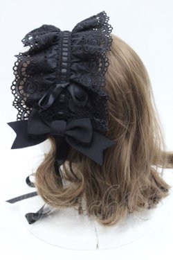 画像3: BABY,THE STARS SHINE BRIGHT / Fallin' Ribbonヘッドドレス  黒 I-25-11-07-107-BA-AC-SA-ZI