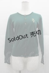 Jane Marple / Keyモチーフのカーディガン  グリーン I-25-11-07-010-JM-TO-SA-ZI