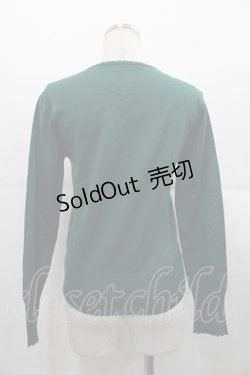 画像2: Jane Marple / Keyモチーフのカーディガン  グリーン I-25-11-07-010-JM-TO-SA-ZI