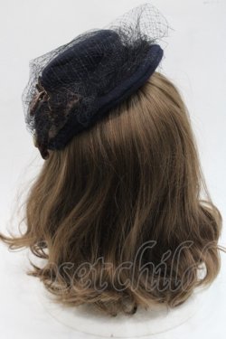 画像4: Jane Marple Dans Le Salon / ベルベットリボンミニハット  黒Ｘブラウン I-25-11-07-110-JM-AC-SA-ZI