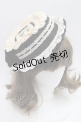 Hoshibako Works / 西洋人形魔法レースフリルハット  黒Ｘアイボリー I-25-11-07-111-LO-AC-SA-ZI