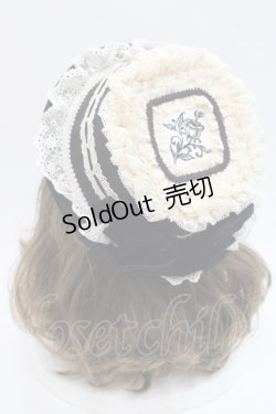 画像4: Hoshibako Works / 西洋人形魔法レースフリルハット  黒Ｘアイボリー I-25-11-07-111-LO-AC-SA-ZI