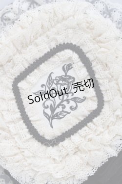 画像5: Hoshibako Works / 西洋人形魔法レースフリルハット  黒Ｘアイボリー I-25-11-07-111-LO-AC-SA-ZI