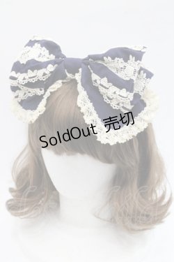 画像1: BABY,THE STARS SHINE BRIGHT / キャメロンカチューシャ  ネイビーＸ生成り I-25-11-07-112-BA-ZA-SA-ZI