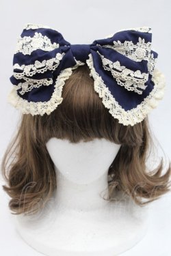 画像2: BABY,THE STARS SHINE BRIGHT / キャメロンカチューシャ  ネイビーＸ生成り I-25-11-07-112-BA-ZA-SA-ZI