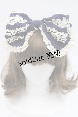 画像2: BABY,THE STARS SHINE BRIGHT / キャメロンカチューシャ  ネイビーＸ生成り I-25-11-07-112-BA-ZA-SA-ZI