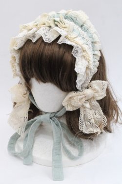 画像1: Hoshibako Works / リボンフローラヘッドドレス  ミント I-25-11-07-114-LO-AC-SA-ZI