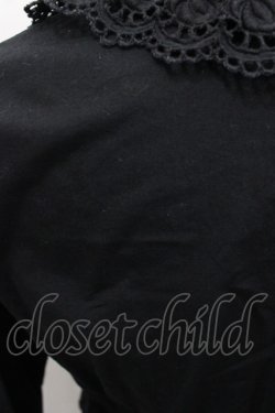 画像3: BABY,THE STARS SHINE BRIGHT / 袖ピンタックブラウス(2重衿ver.)  黒 I-25-11-07-001-BA-BL-SA-ZI