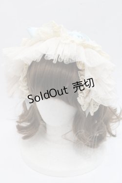 画像1: Hoshibako Works / リボンミルフィーユカチューシャ  アイボリーＸサックス I-25-11-07-117-LO-AC-SA-ZI