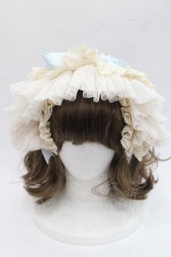 画像2: Hoshibako Works / リボンミルフィーユカチューシャ  アイボリーＸサックス I-25-11-07-117-LO-AC-SA-ZI