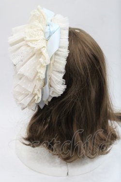 画像3: Hoshibako Works / リボンミルフィーユカチューシャ  アイボリーＸサックス I-25-11-07-117-LO-AC-SA-ZI