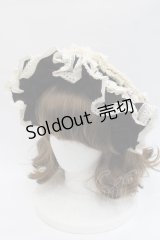 Hoshibako Works / 西洋人形魔法フリルカチューシャ  黒Ｘアイボリー I-25-11-07-118-LO-AC-SA-ZI
