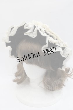 画像1: Hoshibako Works / 西洋人形魔法フリルカチューシャ  黒Ｘアイボリー I-25-11-07-118-LO-AC-SA-ZI
