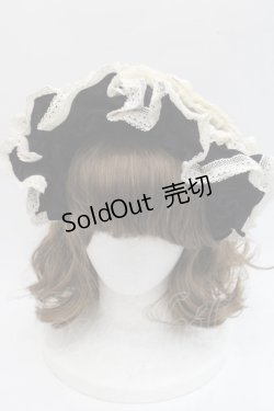 画像2: Hoshibako Works / 西洋人形魔法フリルカチューシャ  黒Ｘアイボリー I-25-11-07-118-LO-AC-SA-ZI