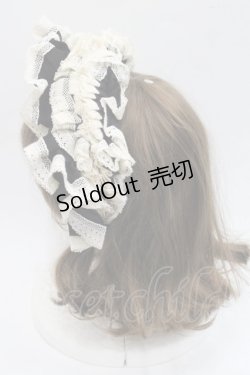 画像3: Hoshibako Works / 西洋人形魔法フリルカチューシャ  黒Ｘアイボリー I-25-11-07-118-LO-AC-SA-ZI