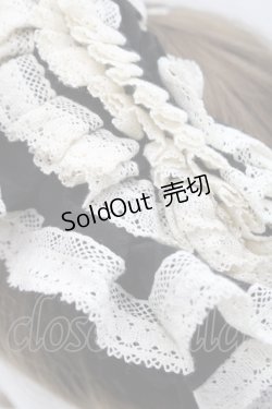 画像4: Hoshibako Works / 西洋人形魔法フリルカチューシャ  黒Ｘアイボリー I-25-11-07-118-LO-AC-SA-ZI