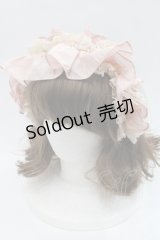 Hoshibako Works / フリルリボンカチューシャ  ピンクＸアイボリー I-25-11-07-119-LO-AC-SA-ZI