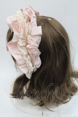 画像3: Hoshibako Works / フリルリボンカチューシャ  ピンクＸアイボリー I-25-11-07-119-LO-AC-SA-ZI