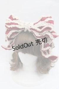 Hoshibako Works / お人形風シャンティクリームリボンカチューシャ  ボルドー I-25-11-07-120-LO-AC-SA-ZI