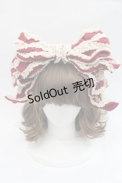 画像2: Hoshibako Works / お人形風シャンティクリームリボンカチューシャ  ボルドー I-25-11-07-120-LO-AC-SA-ZI