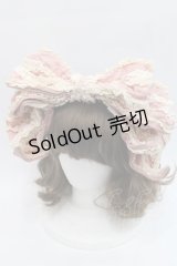 Hoshibako Works / お人形風シャンティクリームリボンカチューシャ  ピンク I-25-11-07-123-LO-AC-SA-ZI