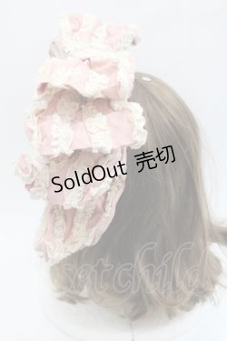 画像3: Hoshibako Works / お人形風シャンティクリームリボンカチューシャ  ピンク I-25-11-07-123-LO-AC-SA-ZI