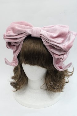 画像1: Hoshibako Works / お人形風ラッピングリボンカチューシャ  ピンク I-25-11-07-124-LO-AC-SA-ZI
