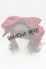 Hoshibako Works / お人形風ラッピングリボンカチューシャ  ボルドー I-25-11-07-125-LO-AC-SA-ZI