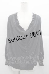 Jane Marple Dans Le Salon / ドレープニットカーディガン  グレー I-25-11-07-013-JM-TO-SA-ZI