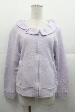画像1: Emily Temple cute / ガーゼ裏毛ブルゾン  ラベンダー I-25-11-07-015-ET-JA-SA-ZI