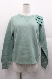 Jane Marple Dans Le Salon / 肩リボントレーナー  グリーン I-25-11-07-017-JM-TO-SA-ZI