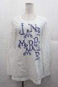 Jane Marple / 25THカットソー  白Ｘ紺 I-25-11-07-019-JM-TO-SA-ZI