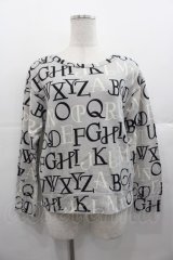 Jane Marple / アルファベットロゴトレーナー  グレー I-25-11-07-022-JM-TO-SA-ZI