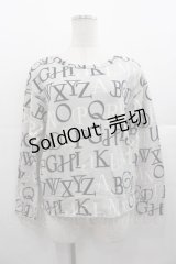 Jane Marple / アルファベットロゴトレーナー  グレー I-25-11-07-022-JM-TO-SA-ZI