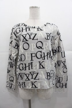 画像1: Jane Marple / アルファベットロゴトレーナー  グレー I-25-11-07-022-JM-TO-SA-ZI