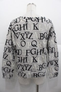 画像2: Jane Marple / アルファベットロゴトレーナー  グレー I-25-11-07-022-JM-TO-SA-ZI