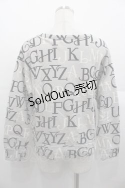 画像2: Jane Marple / アルファベットロゴトレーナー  グレー I-25-11-07-022-JM-TO-SA-ZI