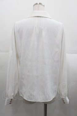 画像2: Amavel / Historical Butler クロスタイブラウス  白Ｘボルドー I-25-11-07-002-CA-BL-SA-ZI