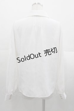 画像2: Amavel / Historical Butler クロスタイブラウス  白Ｘボルドー I-25-11-07-002-CA-BL-SA-ZI