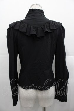 画像2: Sheglit / "Victorian"フリルブラウス  黒 I-25-11-07-024-EL-BL-SA-ZI