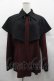 画像1: MIHO MATSUDA / ブラウス・アクラ  ボルドーＸ黒 I-25-11-07-025-GO-BL-SA-ZI (1)