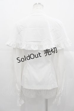 画像2: Sheglit / Beatrixケープブラウス  白 I-25-11-07-026-EL-BL-SA-ZI