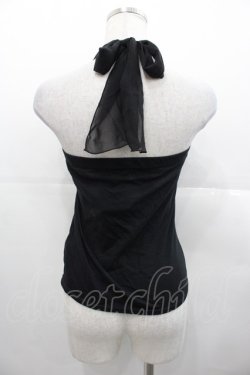 画像2: BPN / 蝶編み下げラメプリントベアトップス  黒Ｘ紫 I-25-11-07-028-GO-TO-SA-ZI