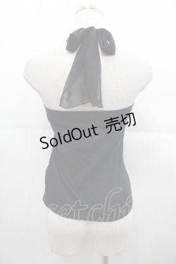 画像2: BPN / 蝶編み下げラメプリントベアトップス  黒Ｘ紫 I-25-11-07-028-GO-TO-SA-ZI