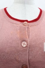 画像3: PINK HOUSE / キューピー刺繍半袖ニットカーディガン  ピンク I-25-11-07-033-LO-TO-SA-ZI (3)