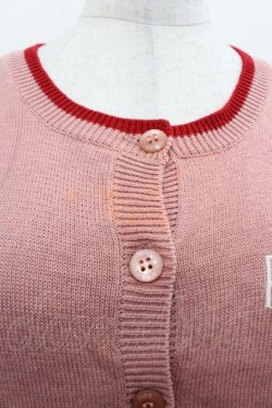 画像3: PINK HOUSE / キューピー刺繍半袖ニットカーディガン  ピンク I-25-11-07-033-LO-TO-SA-ZI