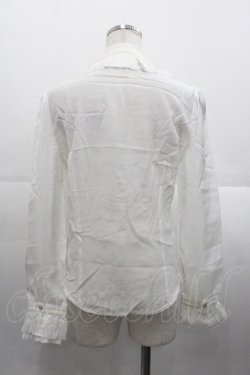 画像2: Jane Marple Dans Le Salon / シフォンフリル長袖ブラウス  白 I-25-11-07-003-JM-BL-SA-ZI